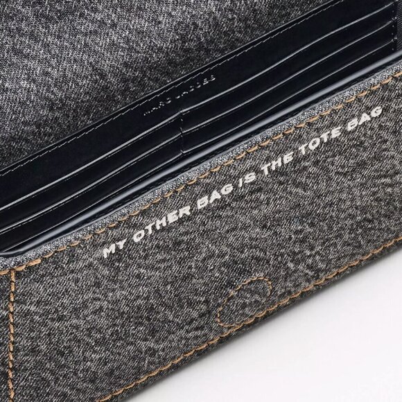 NWT! NEW! Marc Jacobs The Denim Chain Mini Bag -Black Wash - Picture 4 of 15